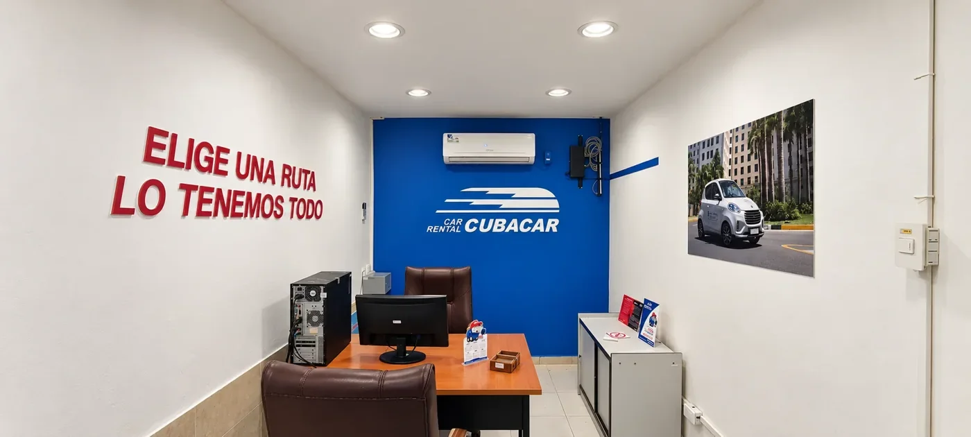 Oficina de Cubacar intervenida.